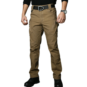 กางเกงขายาวผู้ชาย <span class=keywords><strong>IX9</strong></span> กางเกงคาร์โก้ กางเกงหลายกระเป๋า กางเกงยุทธวิธี กันน้ำ ระบายอากาศ กางเกงทำงานกลางแจ้ง - Product Image 1