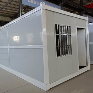 Maison conteneur pliable moderne de 20 pieds, cabine mobile préfabriquée portable pour bureau, magasin, hébergement et usage résidentiel - Product Image 2