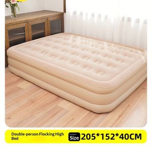 Nuevo Colchón de Aire Inflable y Desinflable Automático con Revestimiento Flocado, para Uso Doméstico y Camping, Portátil, Cama Inflable - Product Image 4