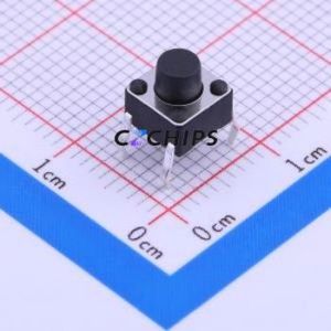 TSA061G60-250 Tactile Switch Through hole-4P,6.1x6.1mm Switch Single Pole Single Throw Round Button 2.5N Through Hole - Product Image 1