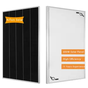 AiTon 500W 얇은 EVA 필름 210*210mm 웨이퍼 제조업체 태양 전지 패널 집 발코니 옥상