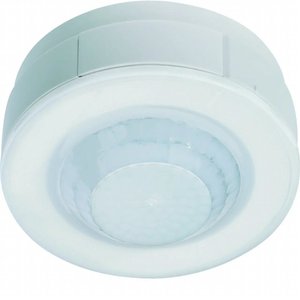 Rilevatore di Presenza e Movimento Hager a 360 Gradi, Sensore da Soffitto Montato in Superficie 10A - Product Image 1