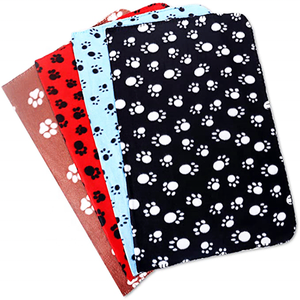 Chăn Mềm Ấm Cho Thú Cưng Dễ Thương In Chân Thú Cưng Chăn Ném Puppy Cat Chăn, Bền Và Có Thể Giặt Nhiều Màu - Product Image 2