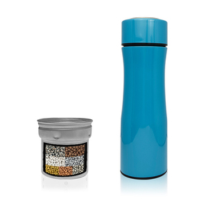 Botella <span class=keywords><strong>de</strong></span> filtro <span class=keywords><strong>de</strong></span> agua alcalina mineral PH 9,5 taza <span class=keywords><strong>de</strong></span> agua alcalina <span class=keywords><strong>de</strong></span> acero inoxidable 304 con cartucho <span class=keywords><strong>de</strong></span> filtro - Product Image 1