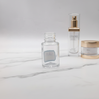 Vente flash : flacon compte-gouttes en verre transparent de 15 ml avec bouchon en aluminium, flacon vide pour huiles essentielles, diffuseur disponible