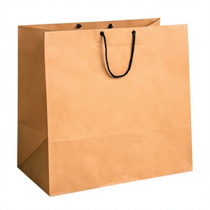 Bolsas de Papel Kraft Marrón de Alta Calidad, Ideales para Compras, Bolsas de Papel Marrón Lisas y Económicas con Asas, Bolsas de Compras a Bajo Precio, Bolsa de Regalo - Product Image 1