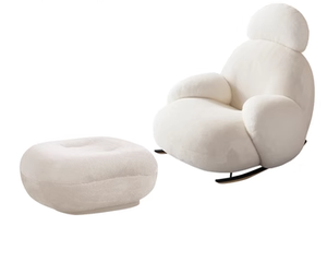 Fauteuil Baymax moderne à bascule, chaise longue mignonne et compacte, petit canapé paresseux pour balcon, le choix des célébrités d'Internet - Product Image 2