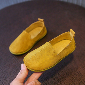 Chaussures décontractées pour enfants en cuir suédé à la mode Mocassins antidérapants faciles à porter - Product Image 3