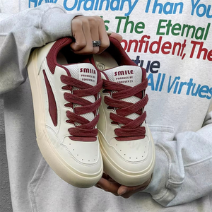 Chaussures de skate à plateforme pour hommes Printemps-Automne 2026, antidérapantes, imperméables, décontractées, à lacets croisés - Product Image 3