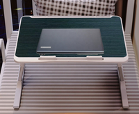 Table d'appoint portable et pliable en MDF pour ordinateur portable – Plateau de lit, bureau, étude, petit-déjeuner, support d'ordinateur pliable