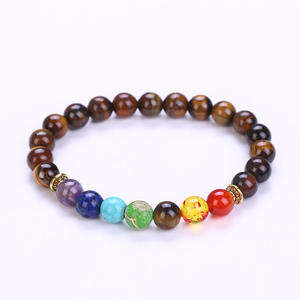 Popular pulsera con cuentas de piedra volcánica Yoga pulseras de mujer Boho <span class=keywords><strong>Lava</strong></span> <span class=keywords><strong>Rock</strong></span> pulseras de piedra natural - Product Image 5