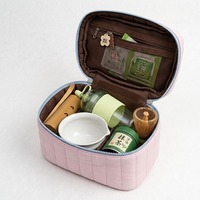 Ensemble de cérémonie du matcha de voyage sous marque privée du fabricant avec sac de rangement portable, cuillère pliable et fouet OEM