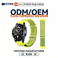 Bracelet de montre intelligente en nylon respirant et imperméable réglable de 22 mm pour la série GT pour montre