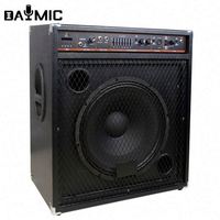 Amplificateur de basses professionnel OEM d'usine, 15 pouces, 250 W, avec boîtier en bois et couleur noire pour scène KTV