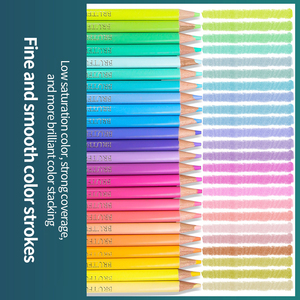 Crayons de couleur huileux <span class=keywords><strong>Brutfuner</strong></span> 12/24 couleurs, crayons de couleur bois pour croquis, fournitures de dessin - Product Image 4