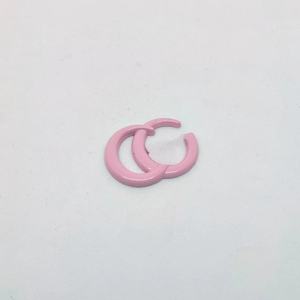 Cuentas de Aleación GG Chapadas en Oro de 18K de 20x14mm con Parte Trasera Plana para Joyería y Fundas de Teléfono, Gran Venta - Product Image 3