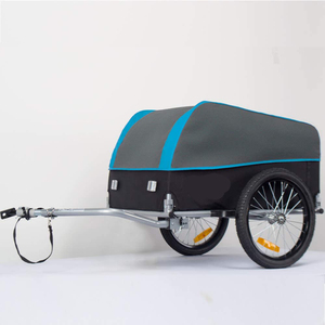 VEELAR <span class=keywords><strong>Meilleure</strong></span> vente de chariot de transport de bagages pour vélo, chariot de transport de marchandises en acier noir, <span class=keywords><strong>remorque</strong></span> de transport de vélo 20218 - Product Image 2