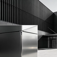 Mur-rideau métallique en aluminium 3D découpé au laser, sur mesure, épaissi, imperméable et thermolaqué pour la décoration extérieure des bâtiments