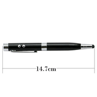 Penna a Sfera in Metallo con Chiavetta USB 2.0 1GB 2GB 4GB, Memoria USB 3.0 8GB 16GB 32GB con Puntatore Laser e Logo Laser Gratuito