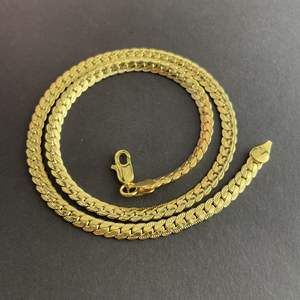 Collar Lateral Completo en Color Oro de 18K, <span class=keywords><strong>Cadena</strong></span> de 40/<span class=keywords><strong>45</strong></span>/50/55/60 <span class=keywords><strong>cm</strong></span> para Mujer y <span class=keywords><strong>Hombre</strong></span>, Joyería Moderna para Boda y Compromiso - Product Image 5