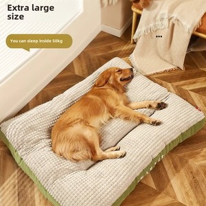 Ganzjährig großes Hunde bett Winter heattech Voll abnehmbare wasch bare Schlaf matte Kunst pelz Haustier produkte Winter Heattech Hunde bett - Product Image 2