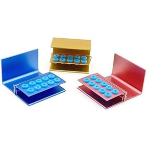 Bloque Porta Fresas Dentales de 10 Orificios con Soporte de Silicona Autoclavable - Product Image 1
