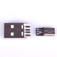 2 en 1 USB2.0 cable tipo A macho A mini bm 5pin hombre Y cable para PC HDD