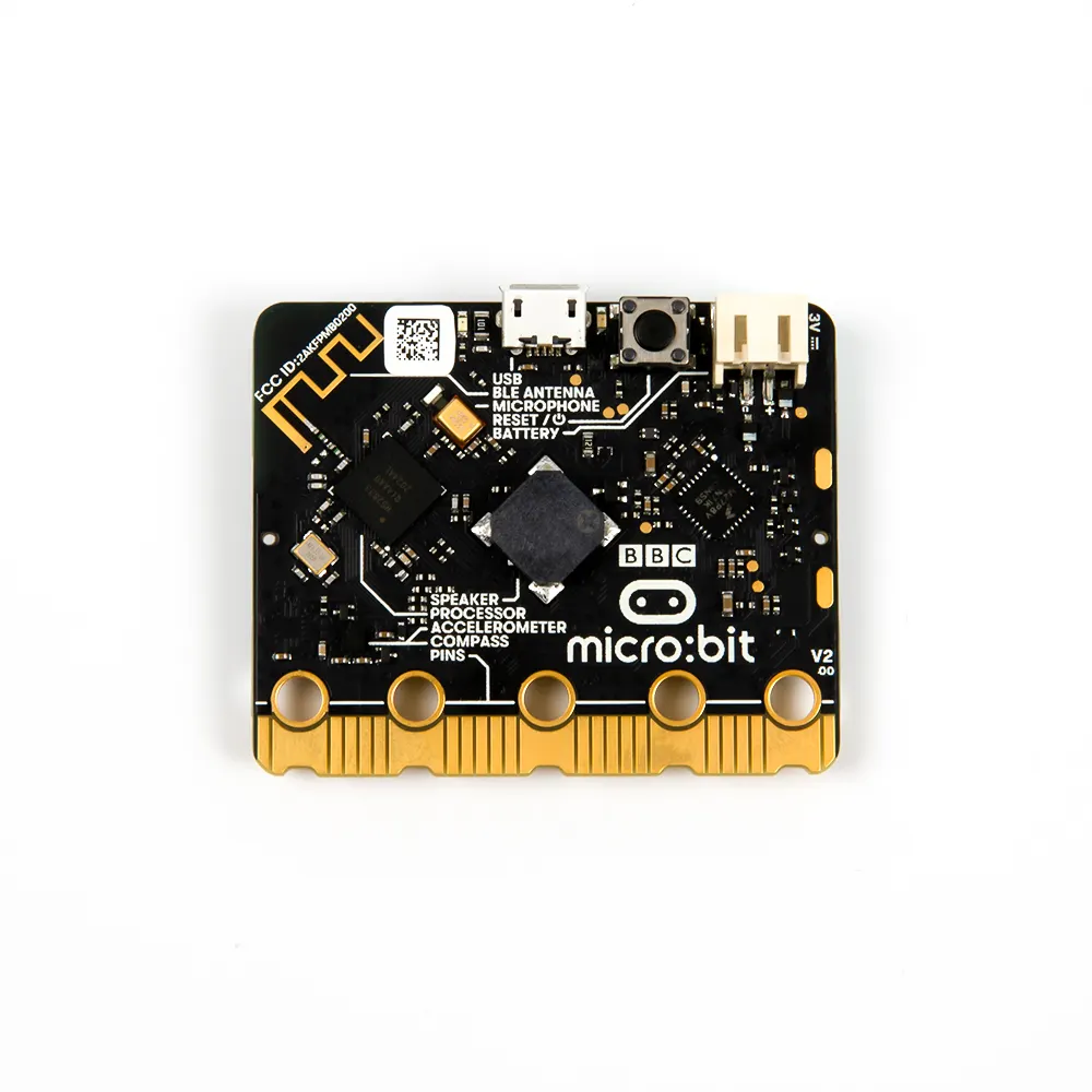 Microbit V2 GO Basic Starter Kit Official BBC Micro:bit Version Built-in Speaker Microphone Support AI Machine Learning Python
