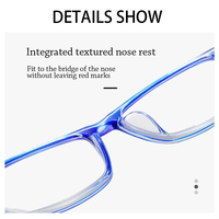 Lunettes de lecture multifocales anti-lumière bleue, progressives, près et loin, bloquant les rayons bleus, lunettes carrées, protection des yeux, ultralégères