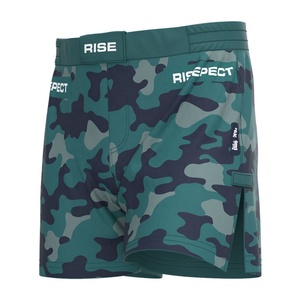 กางเกงชกมวยลายพรางพรีเมียมแบบสั่งทำพิเศษสำหรับยูโด กราปลิง วาเล ทูโด มวยไทย มวยสากล และ MMA - Product Image 1