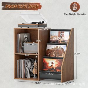 Simple floor-<b>standing</b> bookshelf, <b>record</b> cabinet, floor-<b>standing</b> storage unit, modular storage cabinet - Product Image 5