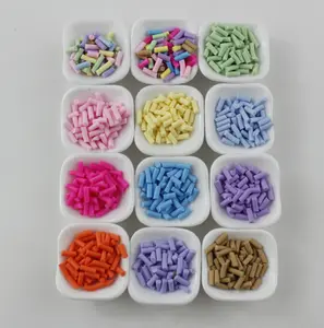 Modern 500g/Bag Resin Polymer Clay Sprinkles Mix Slime Stuffing Simulation Sugar Simulation Cake Decoration Chocolate Confitti