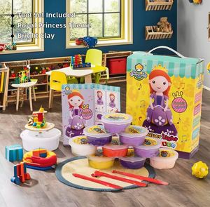 Cute Foam Clay Set for Kids Perfect Children's Day Christmas Wedding Party Favors Princess Pronunciation <b>Gift</b> Box - Product Image 1