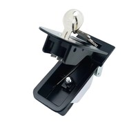 Serrure de compression industrielle réglable en alliage de zinc poli avec rotation à 180°, installation facile pour boîtes à outils de camions et de camping-cars