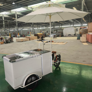Remorque de chariot alimentaire électrique ZOWN avec parasol pour utilisation en extérieur - Product Image 2