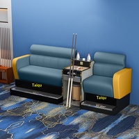 Canapé de billard commercial moderne en cuir PU, modèle 4SD-1, pour bureau, appartement, compatible avec le tennis de table, salles de billard