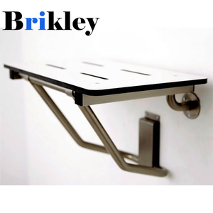Asiento de ducha plegable de pared de acero inoxidable moderno Brikley <span class=keywords><strong>para</strong></span> hoteles hospitales - Product Image 4
