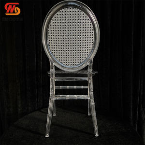 SMOOTH Factory Wholesale Chiavari Transparent Mesh Backrest <b>Dining</b> Acrylic Resin <b>Chair</b> For Party Events - Product Image 6