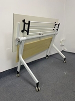 Table de formation pliable au design moderne, très prisée des jeunes, grande et petite, mobilier de bureau, salle de réunion, en métal blanc