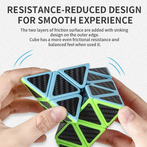 Cubo Mágico de Fibra de Carbono de Alta Rentabilidad, 2x2, 3x3x3, 4x4, 5x5, Pirámide, Hoja, Cubo de Velocidad <span class=keywords><strong>3x3</strong></span>, Rompecabezas para Niños, Juguetes Infantiles - Product Image 6