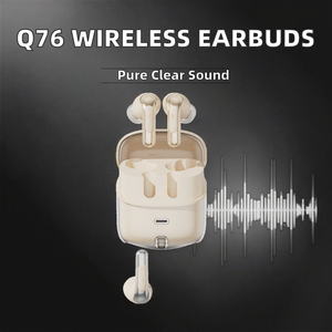 Audífonos Inalámbricos Q76 para 5.4, Audífonos Dobles 4 en 1, Cancelación Activa de Ruido, Sonido de Alta Calidad, Carga Inversa - Product Image 2