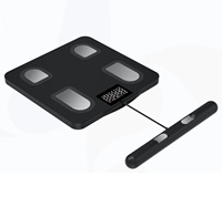 Balance connectée à 8 électrodes avec poignée rétractable, analyse BIA segmentaire, grand écran LED, balance de pesée ODM