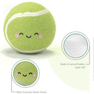 Jouet <span class=keywords><strong>pour</strong></span> <span class=keywords><strong>chien</strong></span> en forme de balle de tennis qui couine, durable, logo personnalisé, balles <span class=keywords><strong>d</strong></span>'entraînement <span class=keywords><strong>pour</strong></span> animaux de compagnie <span class=keywords><strong>pour</strong></span> les <span class=keywords><strong>jeux</strong></span> de récupération et la pratique de l'<span class=keywords><strong>obéissance</strong></span> - Product Image 6
