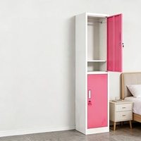 Armoire de rangement verrouillable à double porte pour salle de sport, salon de beauté, salle de bain, maison, balcon, extérieur, école et salle à manger - Ignifuge, grande capacité
