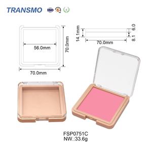 Poudre fixante biodégradable, emballage personnalisé avec logo, poudre pressée, illuminateur, blush, contenant - Product Image 2