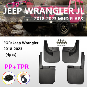 Guardabarros para Jeep Wrangler JL Sahara 2018-2024, Negros, Material PP PVC, Deflectores para Auto, Accesorios - Product Image 4