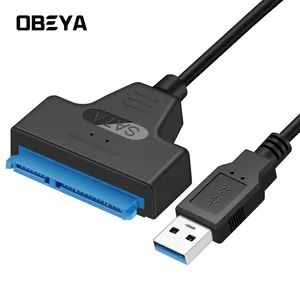 SATA-USBケーブルUSB3.0-2.5 3.5インチハードドライブディスクHDD用ハードドライブアダプターコンバーター