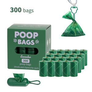 High Quality Custom Logo Poop Bags for Dogs Eco-Friendly & Portable Earth Green Biodegradable Waste Poo Bags Simple Style - Product Image 1
