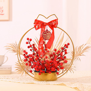 Ornement du Nouvel An chinois avec le caractère Fu, décoration porte-bonheur rouge pour la maison, cadeau - Product Image 3