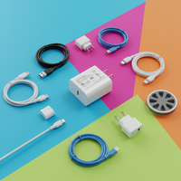 Cargador Rápido USB-C PD de 20W Shenzhen Lvxiangyuan, Adaptador de Corriente con Enchufe Estadounidense, Aprobado por ETL y FCC para iPhone 16, 17 Pro Max y Cámara